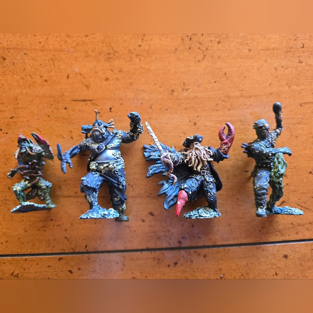 Vintage 2000 Zizzle Pirates Of The Caribbean Figures- Set Of 4